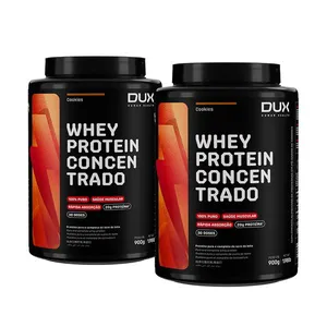 DUO WHEY PROTEIN CONCENTRADO 900g Chocolate + Sem Sabor 900g