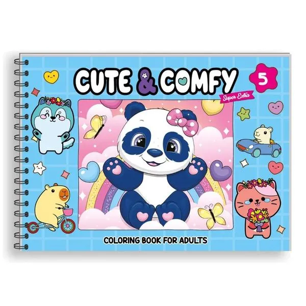 Livro De Colorir Cute & Comfy Super Extra Capa Dura Edição 5