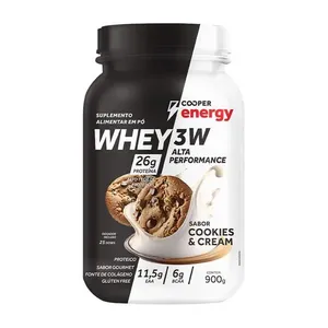 Suplemento Alimentar Cooper Energy Whey 3W Alta Performance Sabor Cookies & Cream 900g
