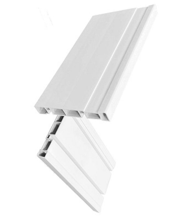 Rodapé de PVC Real Branco Neve 240x10cm