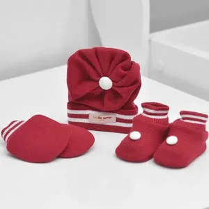 Kit Sapatos Luvas e Touca - 1001 Vermelho - RN