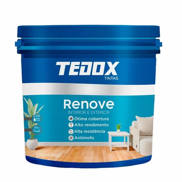 Tinta Acrílica Tedox Standard Semi Brilho Preto 18L