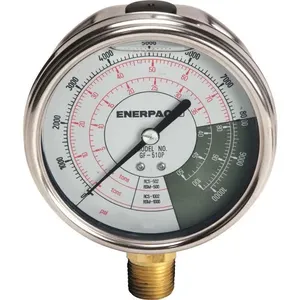 Manômetro Hidráulico de Força e pressão 50tf e 100tf 1/2" NPTF GF510P ENERPAC