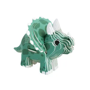 Quebra Cabeça 3D Infantil Dipedu Dino Triceratops 23 Peças - Brw 3008