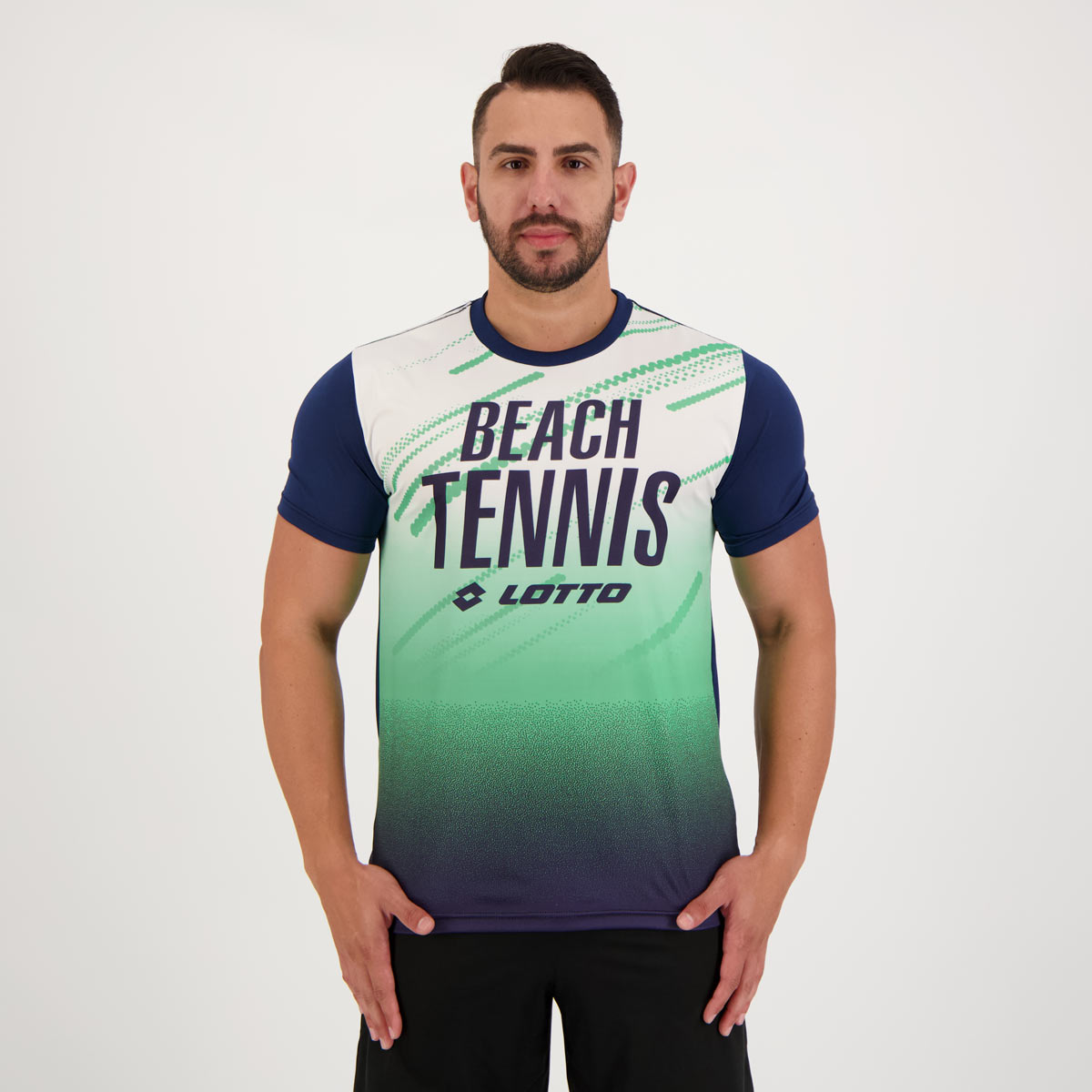 Camiseta Lotto Beach Tennis Murray Marinho