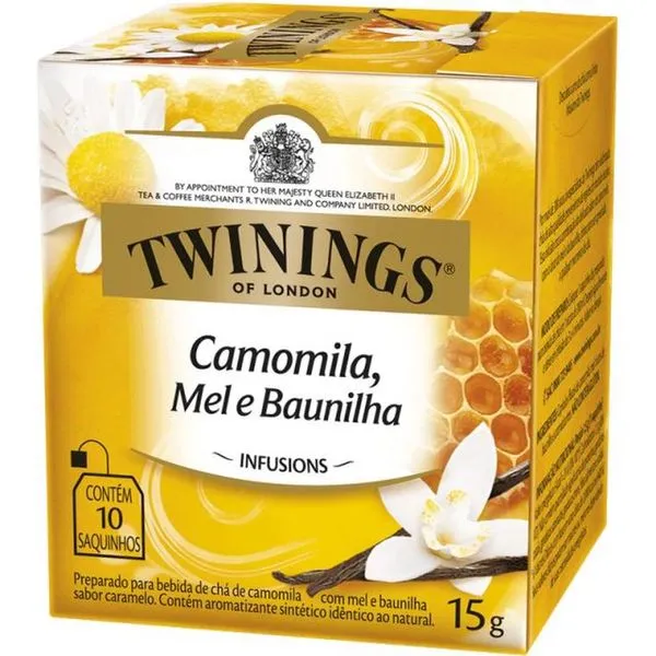 Chá Twinings Camomila, Mel e Baunilha 10 Sachês CHA TWININGS 10SACHES CAMOILA,MEL E BAUN
