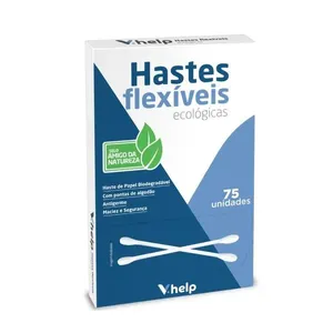 Hastes Flexíveis V.Help Ecológicas 75 Unidades