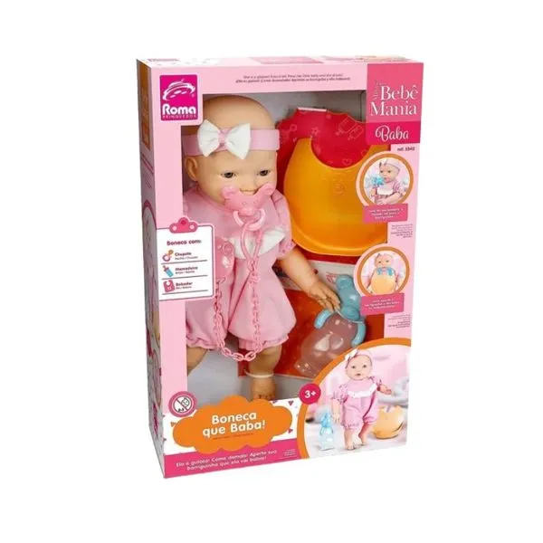 Boneca Bebê Mania Babá Roma Jensen 5342 MINI BEBE MANIA BABA ROMA JENSEN 5342