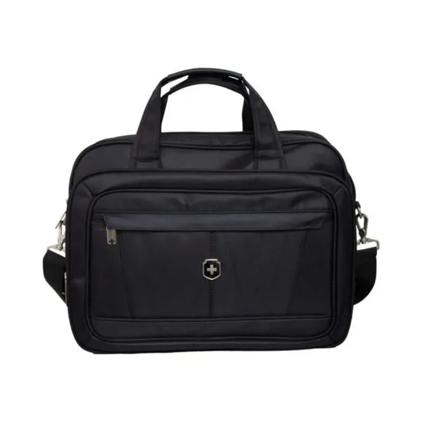 Pasta Executiva Swissland Em Poliéster 18" Preto (MP)