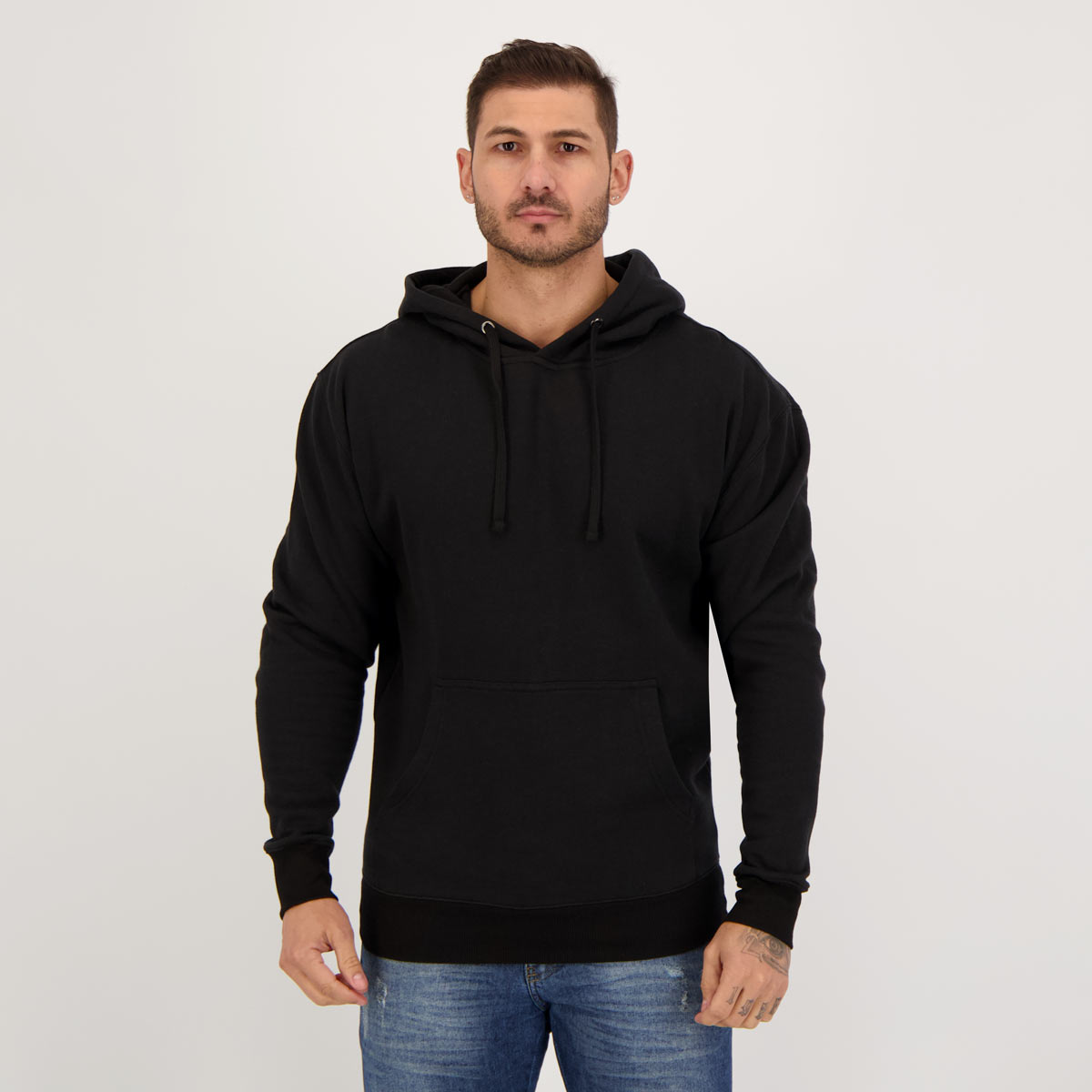 Moletom Balboa Canguru Preto