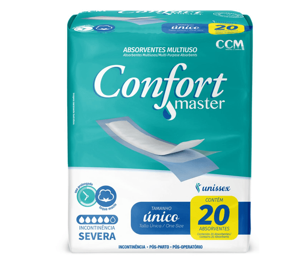 Absorvente Pós-Parto e Operatório sem Abas Confort Master - 20 Unidades