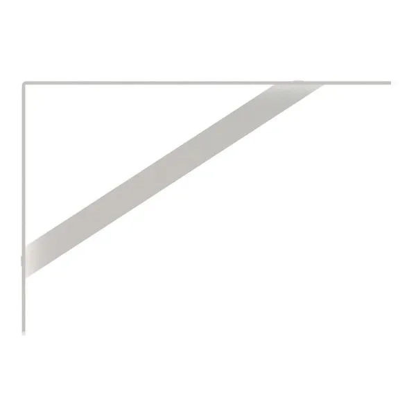Mão Francesa Leve Branco 37cm - Brasforma