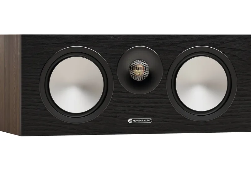 Monitor Audio Bronze Centre 7G - Caixa Central 120W, 2× Woofers 6", Tweeter C-CAM Gold Dome, 88 dB - Walnut