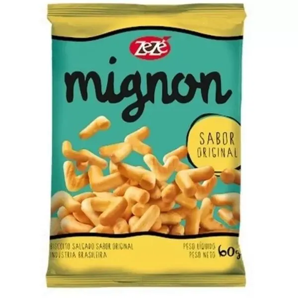 Biscoito Zezê Mignon Original 60g BISCOITO ZEZE 60G MI