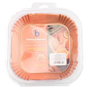 Kit 50 Formas Protetoras Para Fritadeira Elétrica Tamanho P Quadrado Papel 18,5x4,2cm B0427 - bee