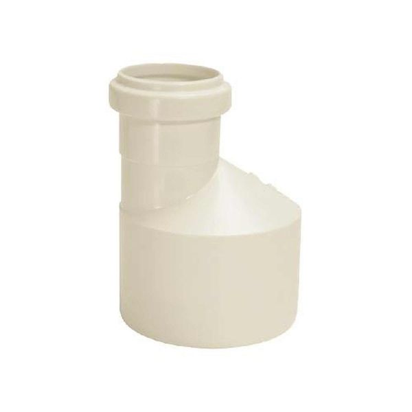 Redução Excêntrica 100X75MM PVC Branca para Sistema Hidráulico com Bolsas de Dupla Atuação Amanco