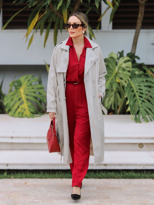 Macacão Feminino VERMELHO M