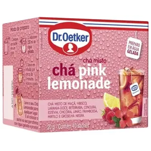 Chá Misto Dr Oetker Pink Lemonade 20g 10unidades