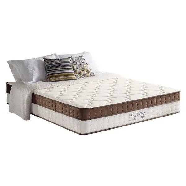 Colchão Casal Molas Ensacadas Masterpocket King Best Euro Pillow Brown (138x188x33) - Anjos