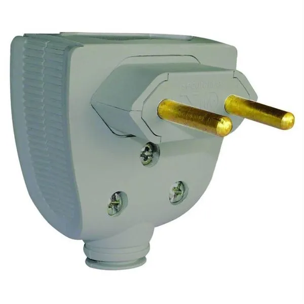 Plugue 2p 10 Ampères Cinza - 615870 - Pial Plug 2p 10a Cinza 650652-615870 Pial Pial-plugues