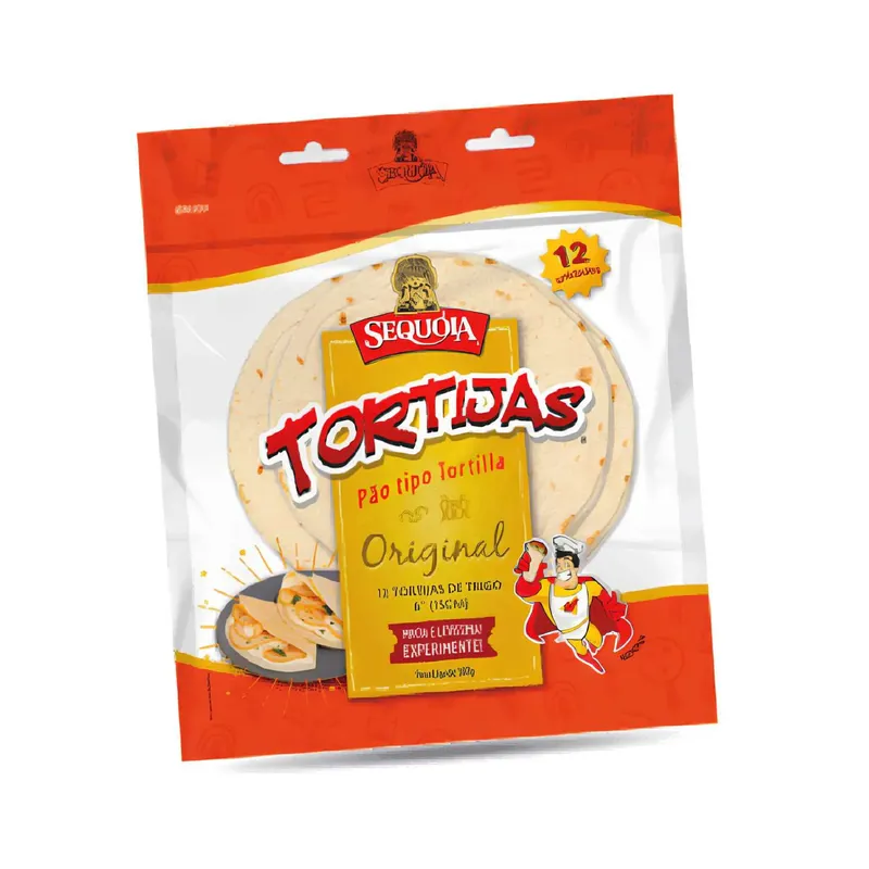 Pão Tipo Tortilla Tradicional Tortijas - Sequóia 300g