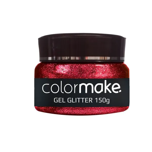 Glitter em Gel Colormake Vermelho 150g