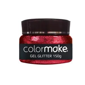Glitter em Gel Colormake Vermelho 150g