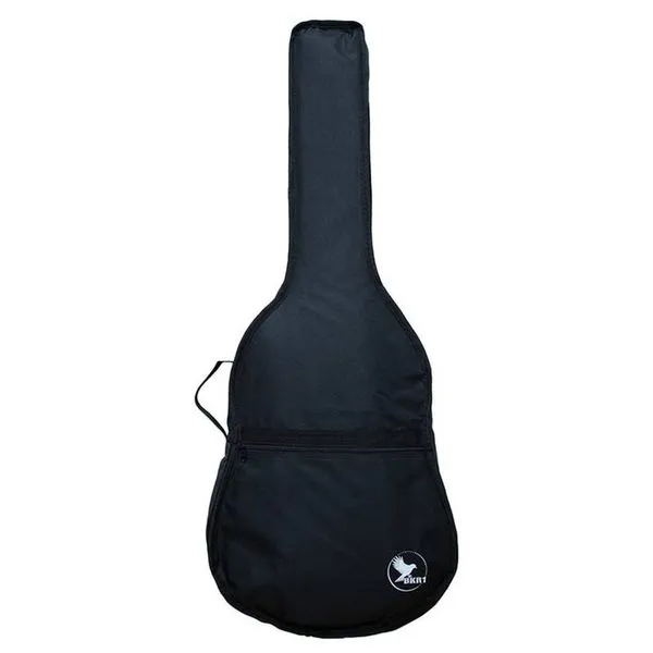 Capa para Violão Luxo Nylon 600 com Interior Acolchoado Isotérmica 1,3mm Forro TNT Preto Capa para Violão Luxo Nylon 600 com Alças de Mão e Costas Zíper Número 8 Preto