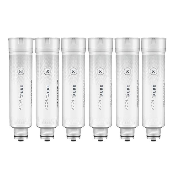 Kit 6 Filtros/Refis Originais de Água para Purificador Electrolux PE11B/PE11X/PC41B/PC41X/PH41B/PH41X N/A