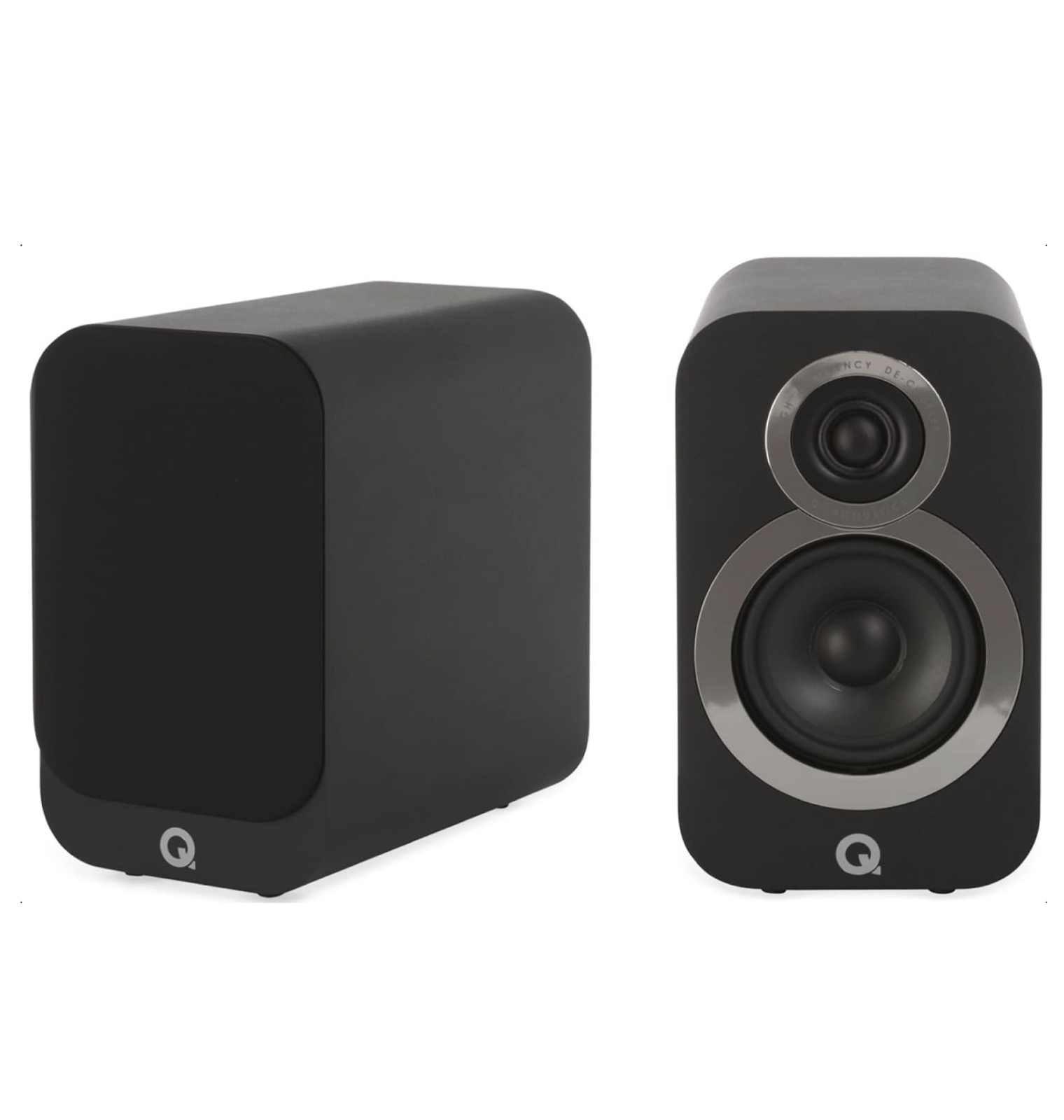 Par De Caixa Acústicas Q Acoustics 3010i Preto- 125w