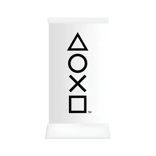 Luminária Playstation Icons Abajur De Mesa Branco Bivolt
