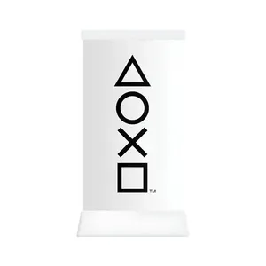 Luminária Playstation Icons Abajur De Mesa Branco Bivolt