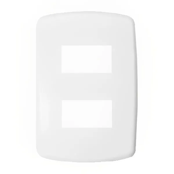 Placa 4x2 2 Modulos Com Suporte Branco - Dc-8100-38 - Dicompel