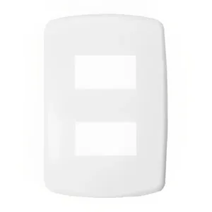 Placa 4x2 2 Modulos Com Suporte Branco - Dc-8100-38 - Dicompel