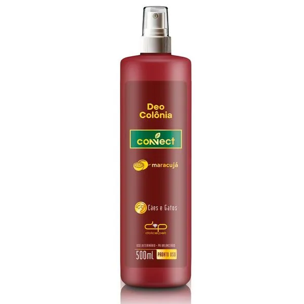 Deo Colônia Para Cães E Gatos Connect Maracujá 500ml (MP)