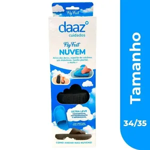 Sandália Nuvem Ortopédica Daaz Preto 34/35