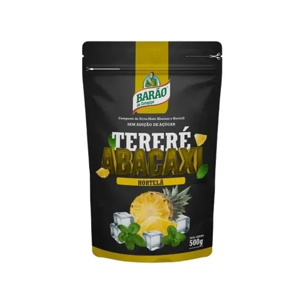 Erva-Mate Barão do Cotegipe Tereré Abacaxi Com Hortelã 500g ERVA MATE BARAO DO COTEGIPE TERERE ABACA