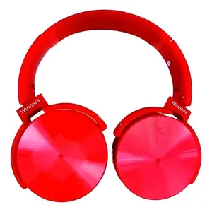 Headset Auscultadores Bluetooth Over-Ear Cor:Vermelho