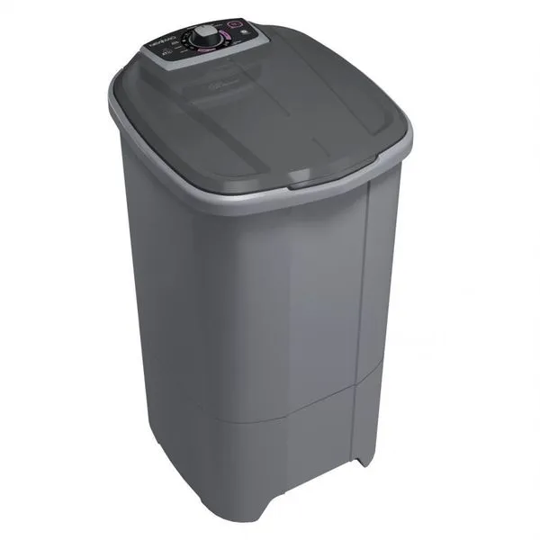 Lavadora New Maq 15kg 9 Programas Semi Automática Cinza 110V