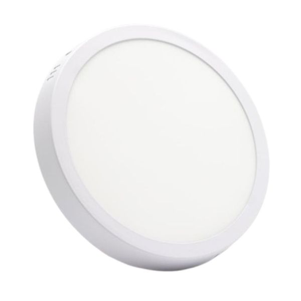 Painel LED de Sobrepor Redondo Luz Branca Bivolt LedBee Painel de LED Sobrepor 24W 28,5cm 1700 Lúmens Luz Branca