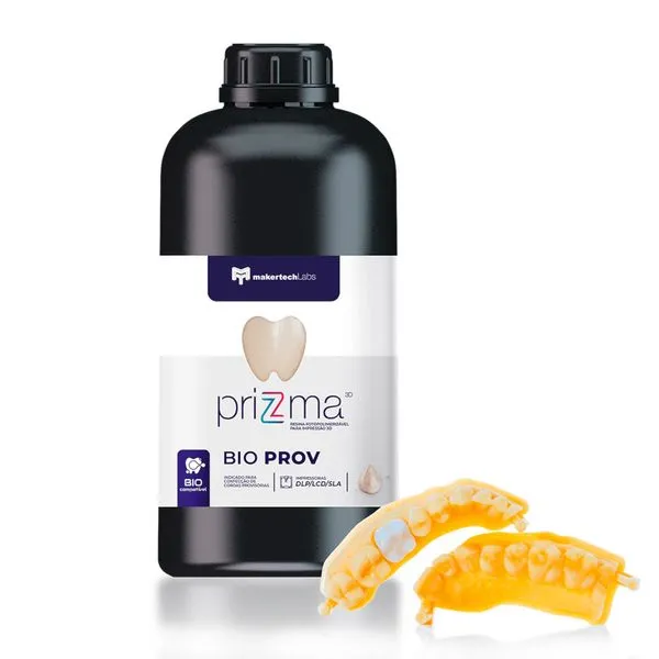 Resina priZma 3D Bio Prov Provisórios B1 500g makertechLabs