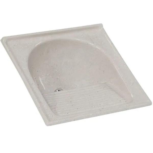 Tanque Granitado Sintético Simples N°1 Com 60x60cm Travertino - 500314 - A.j.rorato