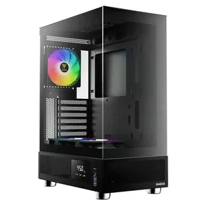 Gabinete Gamer Gamdias Atlas E1 Mid Tower Vidro Temperado Com 3 Fans ARGB Preto (MP)