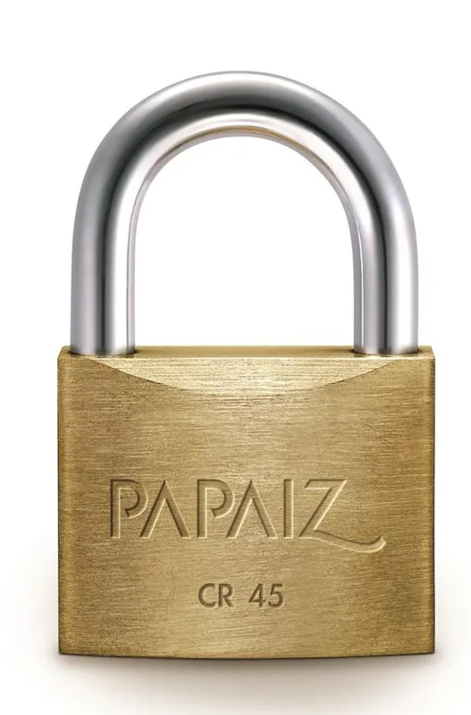 Cadeado Papaiz CR45 SM 45MM Latão
