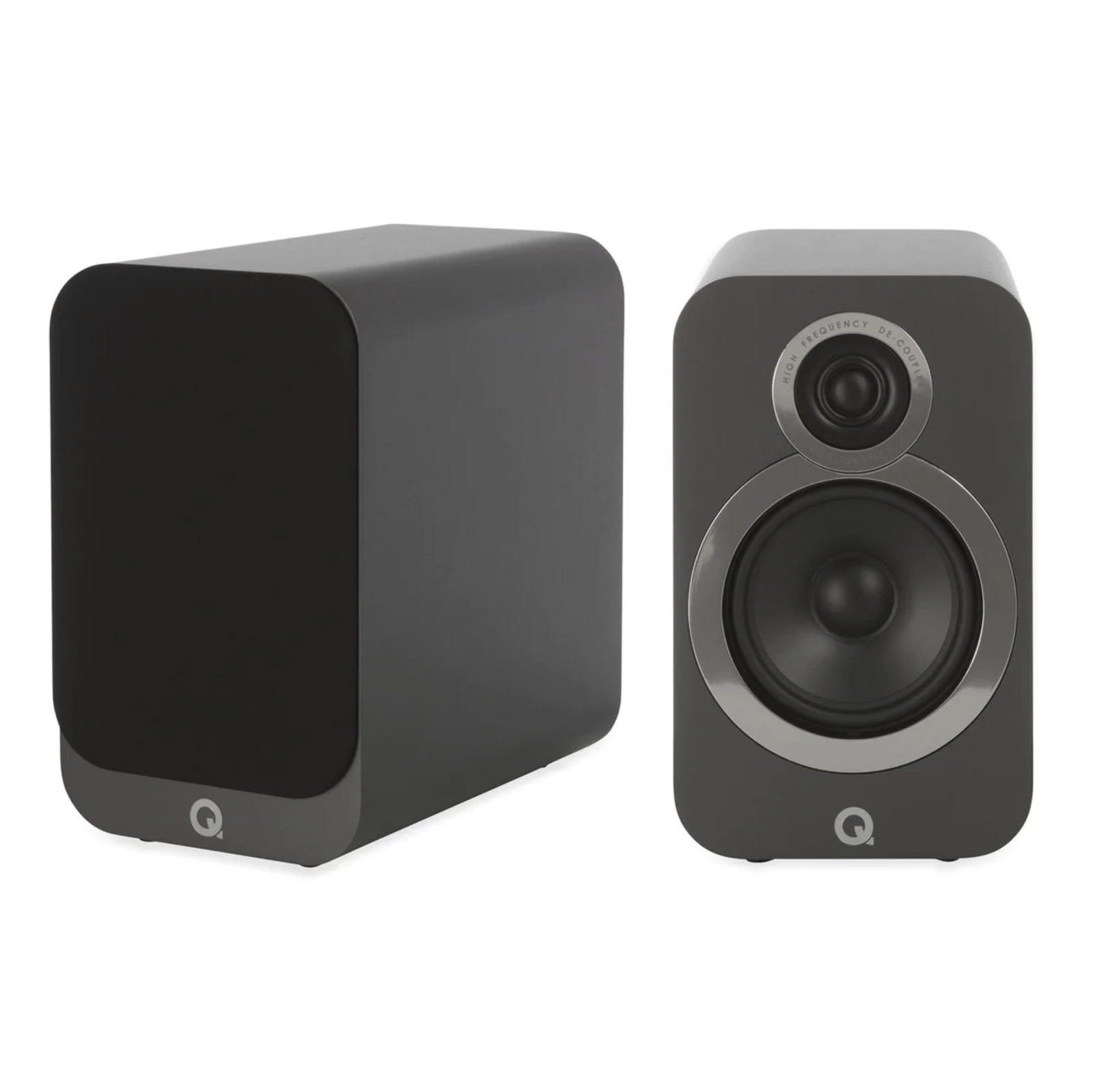 Par de caixas acústicas Q Acoustics 3020i - Bookshelf Cinza - 125W