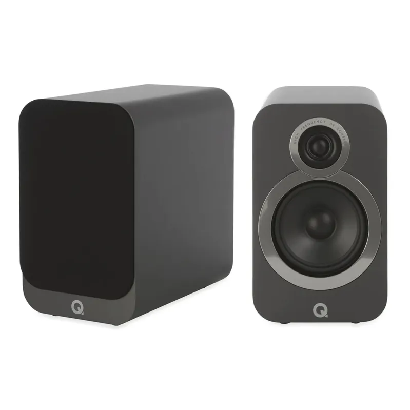 Par de caixas acústicas Q Acoustics 3020i - Bookshelf Cinza - 125W