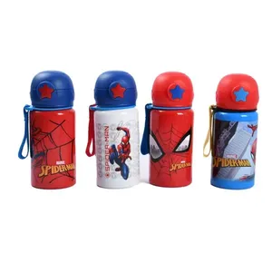 Garrafa Infantil com Canudo 500ml DIS083 Spider-Man - Disney