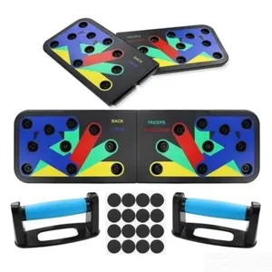 Plataforma de Exercícios para Flexão de Braço Multifuncional Base Antiderrapante Preto Academia em Casa Yeet Plataforma de Exercícios para Flexão de Braço Multifuncional Preto com Base Antiderrapante Yeet