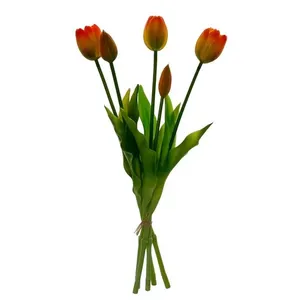 Arranjo Floral Noritex Com Vaso 5x15x33.50cm 456-55383 Vermelho