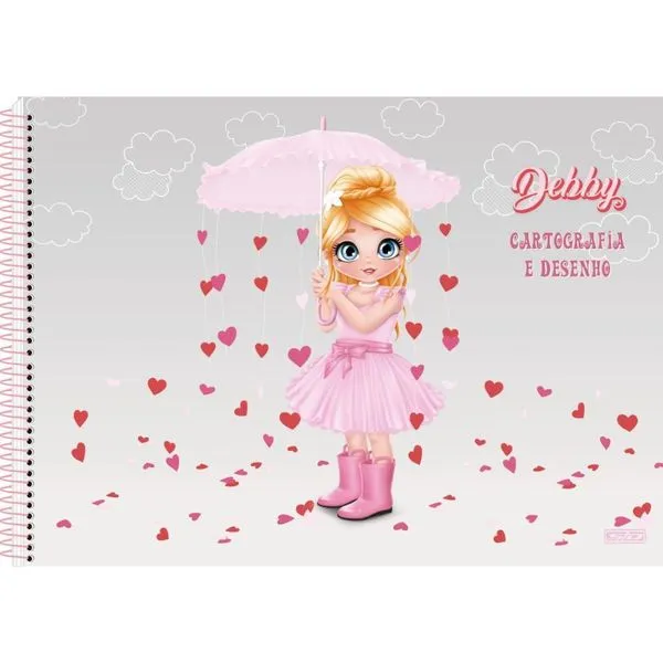 CADERNO DESENHO UNIV CAPA DURA DEBBY 60F